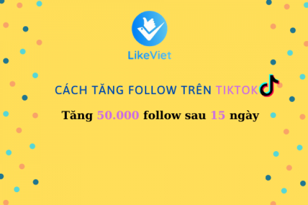 Cách tăng follow trên TikTok - Tăng 50.000 follow sau 15 ngày